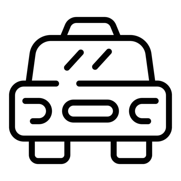 Icono de taxi de ciudad, estilo de esquema — Vector de stock