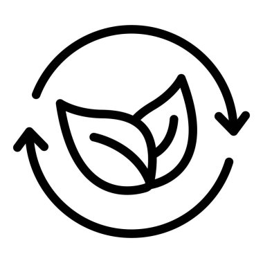 Yaprak geri dönüşüm simgesi, özet biçimi