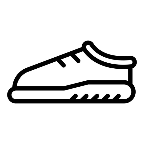 Icône chaussures de sport, style contour — Image vectorielle