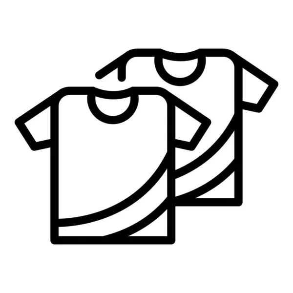 Icono de camisetas deportivas, estilo de esquema — Archivo Imágenes Vectoriales