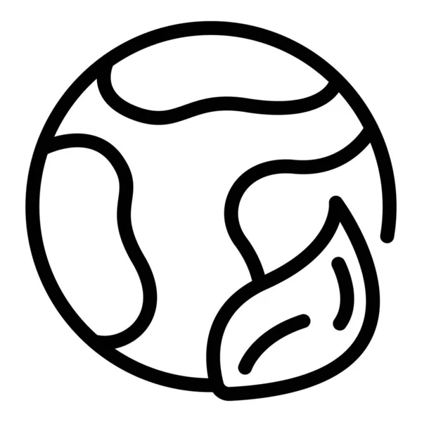 Ref-globe icon, outline style — стоковый вектор