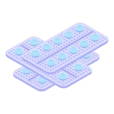 Hap paketleri simgesi, izometrik biçim