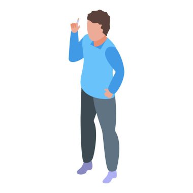 Doktor hasta simgesi, izometrik biçim