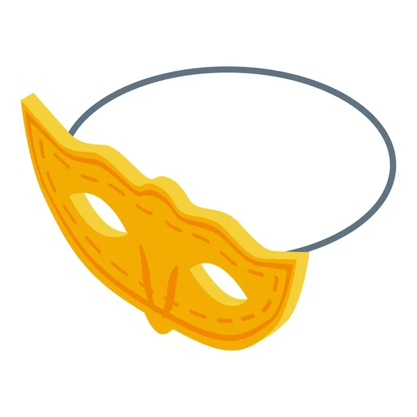 Ikona karnevalové masky, izometrický styl — Stockový vektor