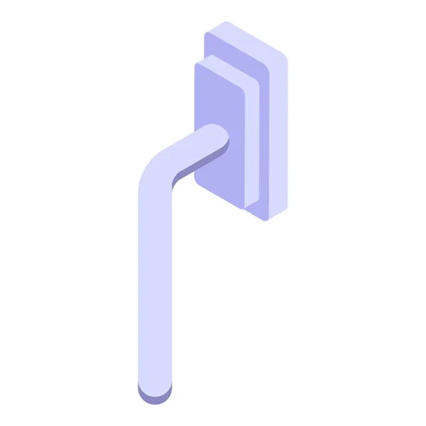 Icône poignée de porte, style isométrique — Image vectorielle