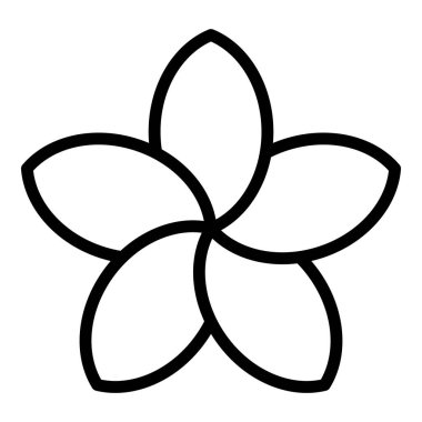 Plumeria parti simgesi, özet biçimi