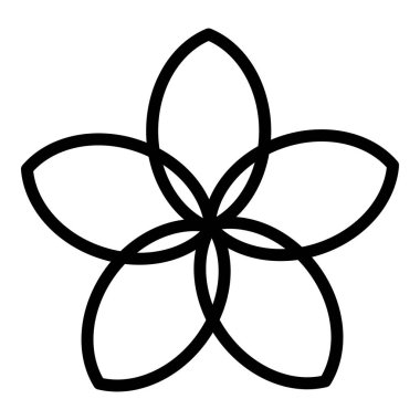 Plumeria egzotik simgesi, özet biçimi