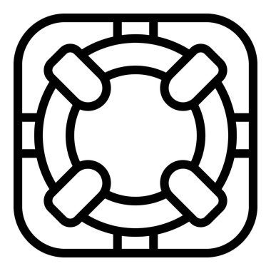 Lifebuoy simgesi, taslak biçimi