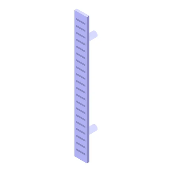 Moderne deurkruk icoon, isometrische stijl — Stockvector