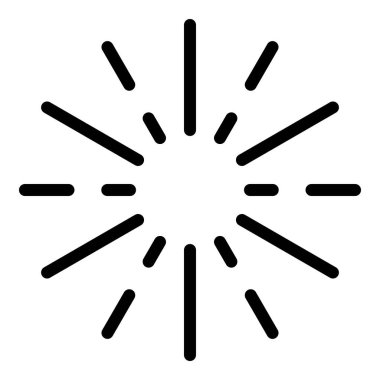 Havai fişek neşeli simgesi, özet biçimi