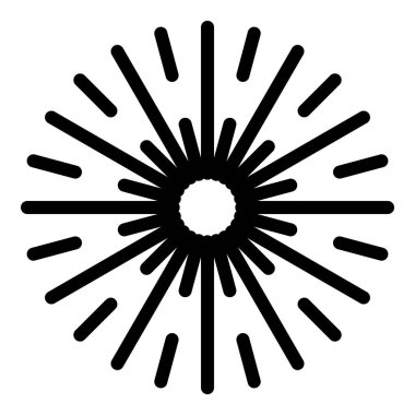 Havai fişek sezonu simgesi, taslak biçimi