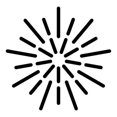 Yaratıcı havai fişek simgesi, özet biçimi