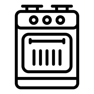 Gaz sobası simgesi, taslak biçimi