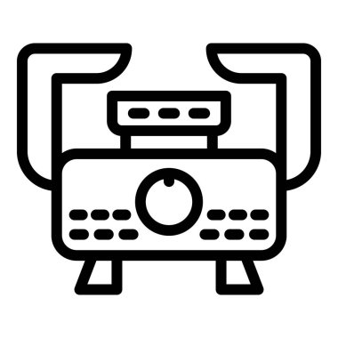 Pişirme gazı soba simgesi, taslak biçimi