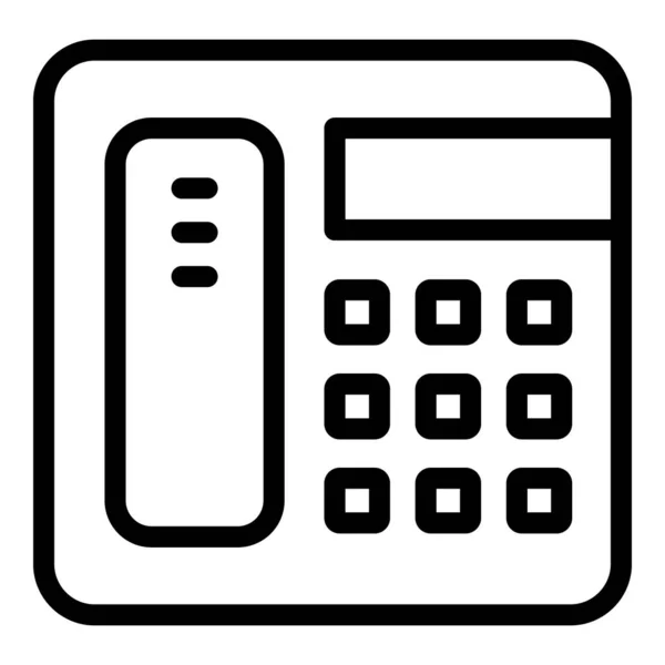 Familie dokter telefoon icoon, schema stijl — Stockvector