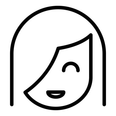 Gülümseyen kız simgesi, taslak biçimi