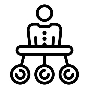 İş işbirliği yönetim simgesi, özet biçimi