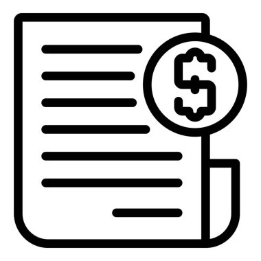 İş işbirliği sözleşmesi simgesi, özet biçimi