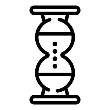 İş işbirliği kum saati simgesi, özet biçimi