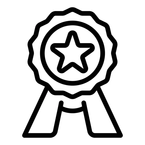 Icono de emblema de colaboración empresarial, estilo de esquema — Archivo Imágenes Vectoriales
