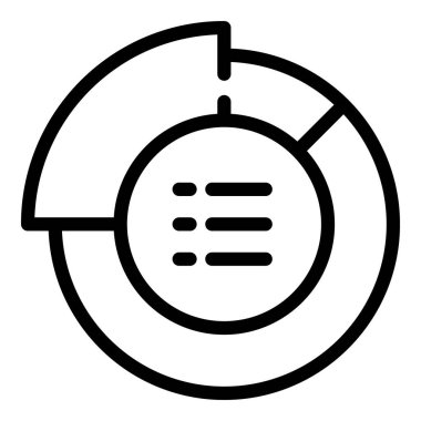 Pasta grafiği simgesi, özet biçimi