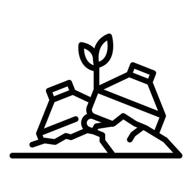 Yer kirliliği simgesi, özet biçimi