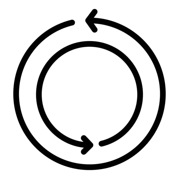 Ícone de fluxo de círculo, estilo esboço — Vetor de Stock