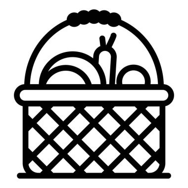 Köy sebze ikonu, taslak tarzı