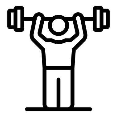 Spor salonu ikonu, dış hat biçimi