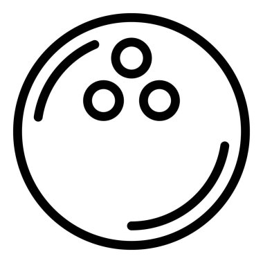 Bowling topu simgesi, taslak biçimi