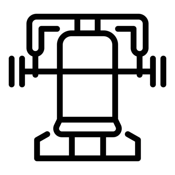 Icono de equipo de gimnasio, estilo de esquema — Archivo Imágenes Vectoriales