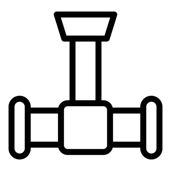 Піктограма труби, стиль контуру — стоковий вектор