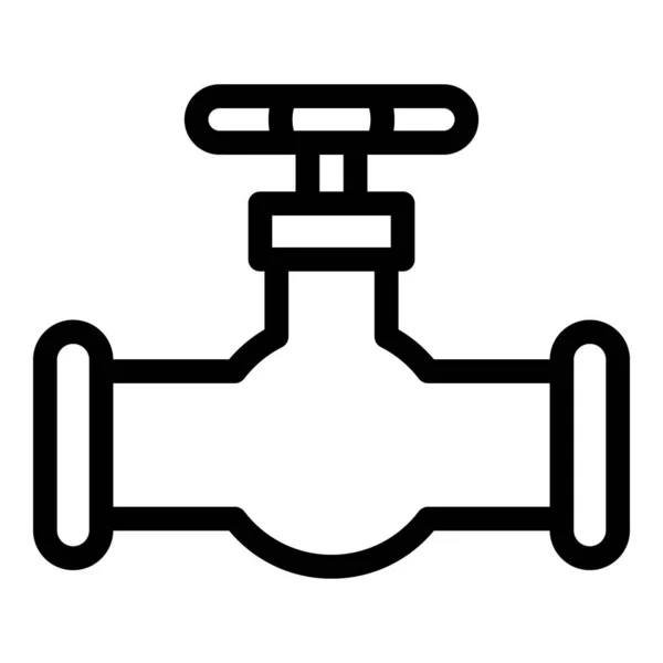 Ícone da tubulação do encanador, estilo do esboço —  Vetores de Stock