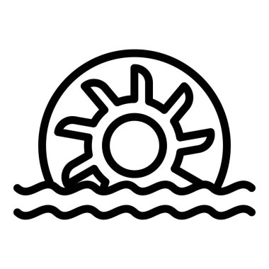 Hidroelektrik enerji simgesi, özet biçimi