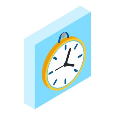 Eski saat simgesi, izometrik biçim