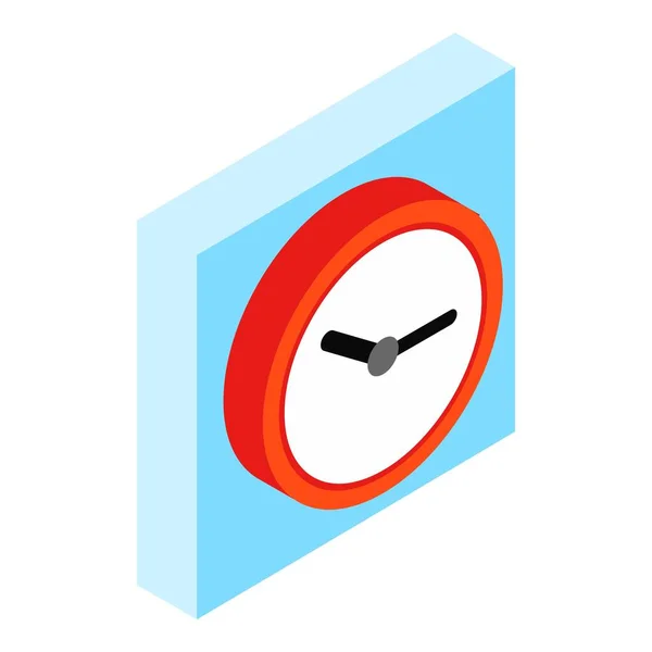 Red clock icon. 