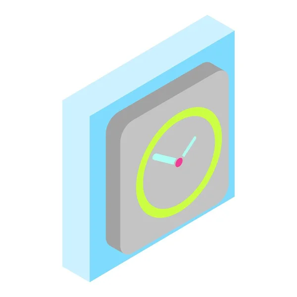 Icono de reloj con estilo, estilo isométrico — Archivo Imágenes Vectoriales