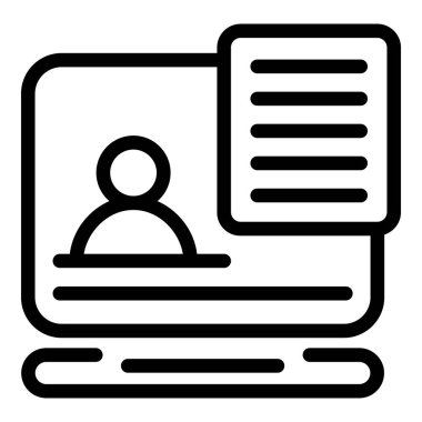 Çevrimiçi müşteri simgesi, özet biçimi