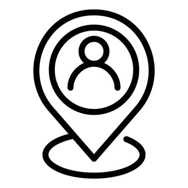 Müşteri pin haritası simgesi, özet biçimi