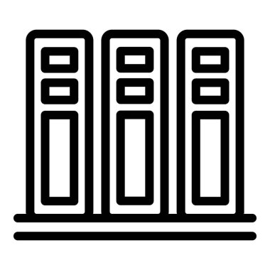 Müşteri veri sunucu yığın simgesi, özet biçimi