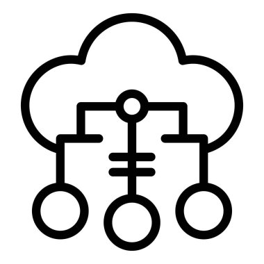 Ağ bulut simgesi, özet biçimi