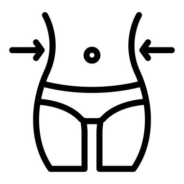 Sağlıklı zayıflatma simgesi, özet biçimi