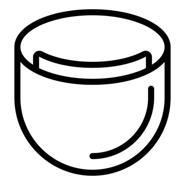 Kendini koruma yüz kalkanı simgesi, dış hat biçimi