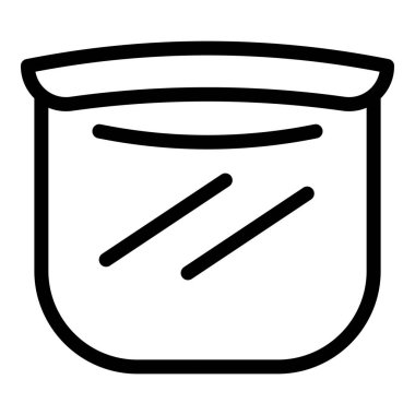 Sağlık yüz kalkanı simgesi, dış hat biçimi