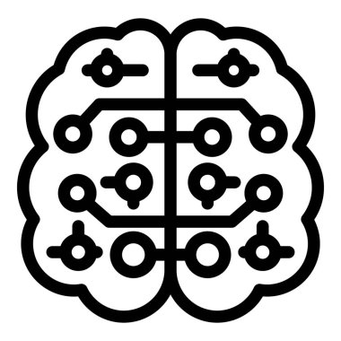 Nöroloji beyin simgesi, özet biçimi