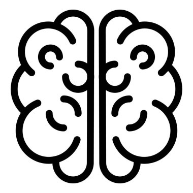 İnsan kafası simgesi, ana hatlar biçimi