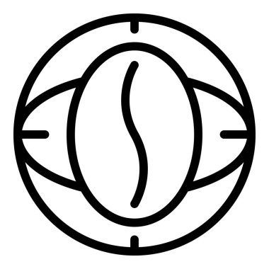 Arabica fasulye simgesi, taslak biçimi