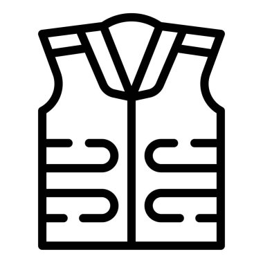 İnşaat ceketi simgesi, taslak biçimi