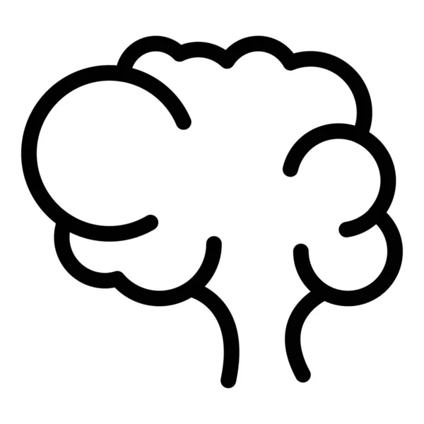 Icono del cerebro neurológico, estilo de contorno — Vector de stock