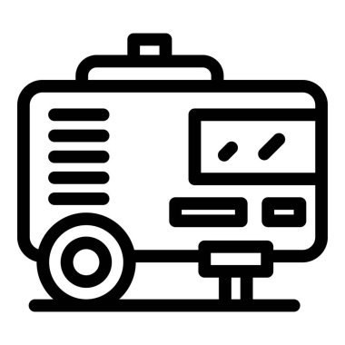 Endüstriyel kompresör simgesi, özet biçimi